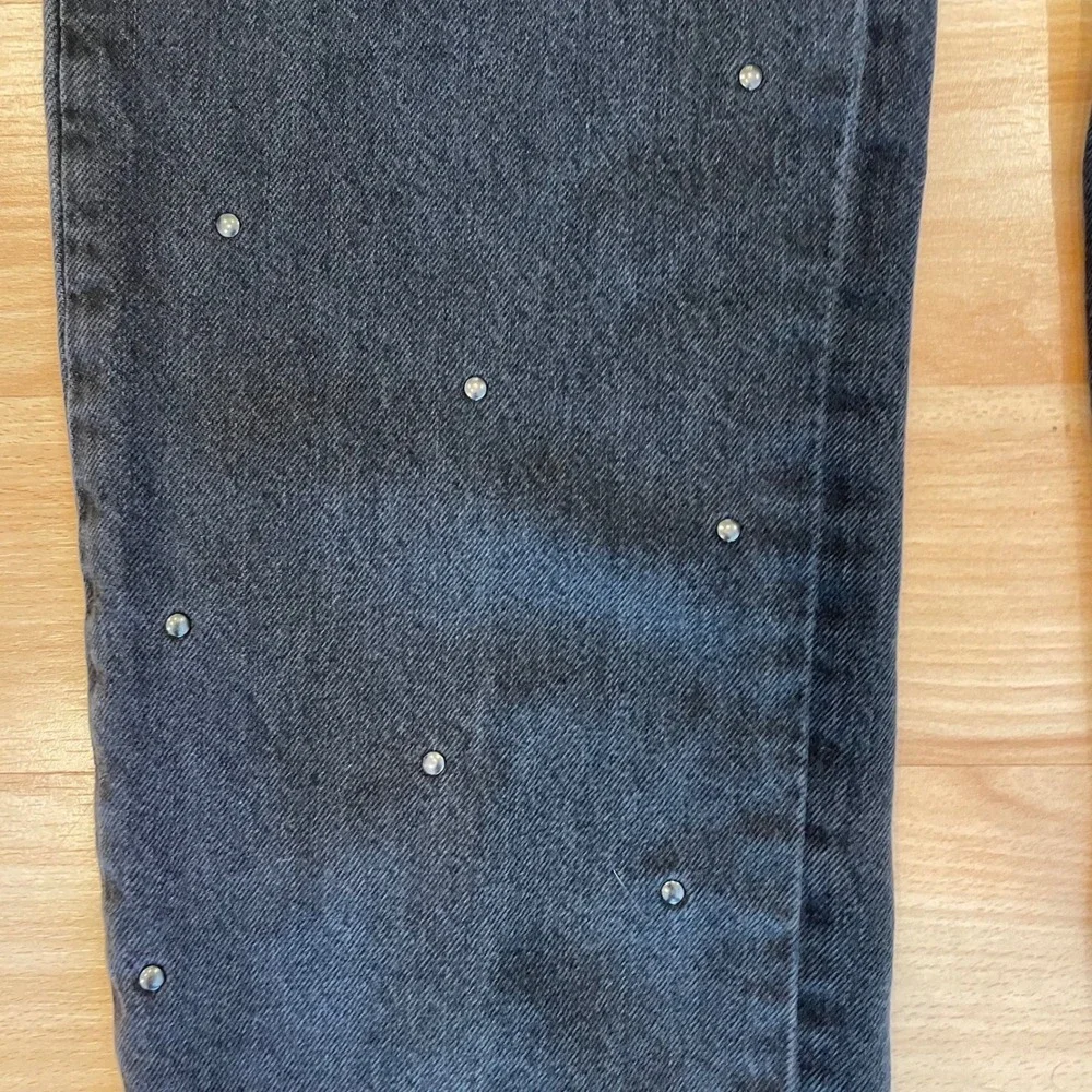 Lucky Brand Lucky Legend Jeans‎ Womens 4/27 Black Cotton 90s Loose Stud Western